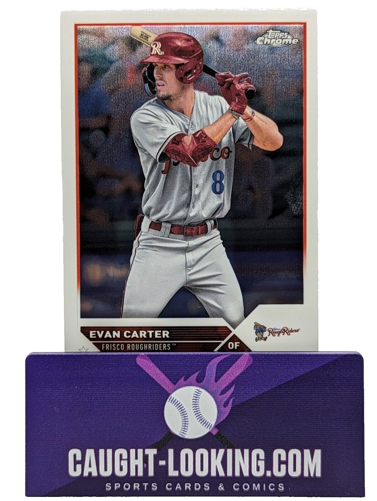 2023 Topps Pro Debut Evan Carter #PDC-79  Prospect Roughriders Rangers