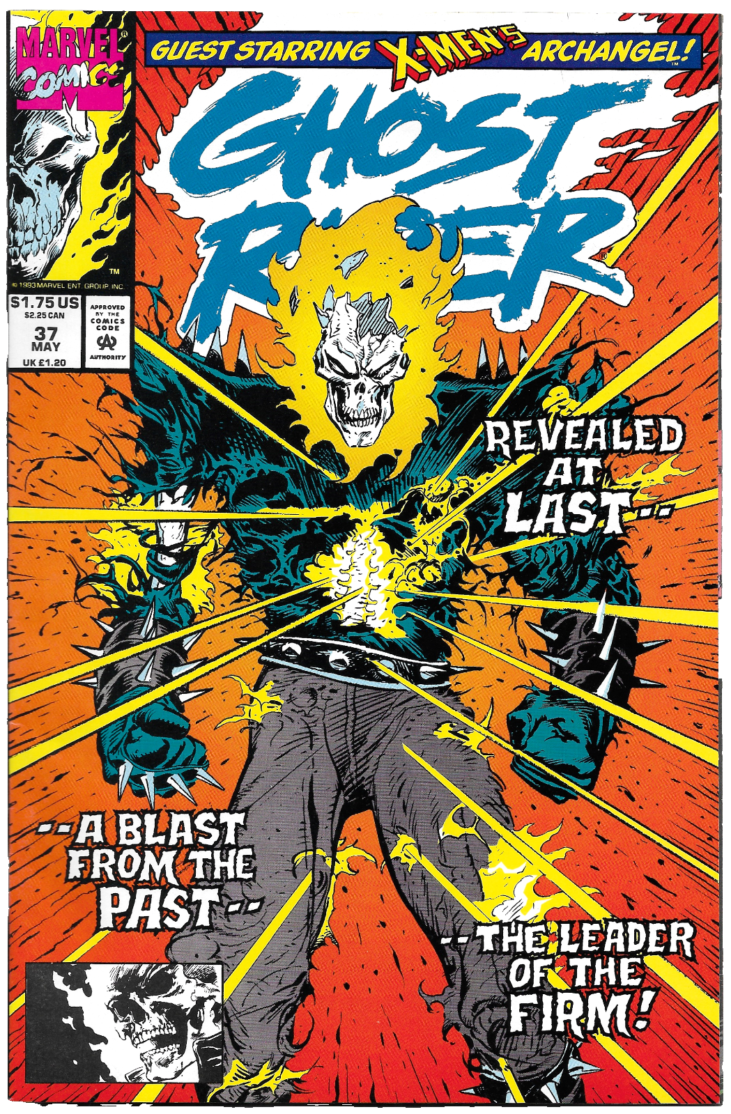 Ghost Rider #37 "Forward to The SHADOWS!" 1993 Marvel Comics