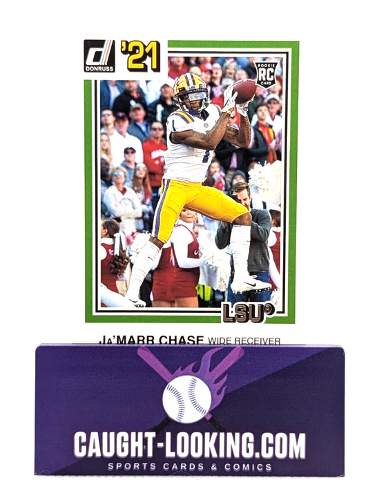 2021 Panini Chronicles Draft Picks Donruss Jamarr Chase #1 Bengals Rookie RC
