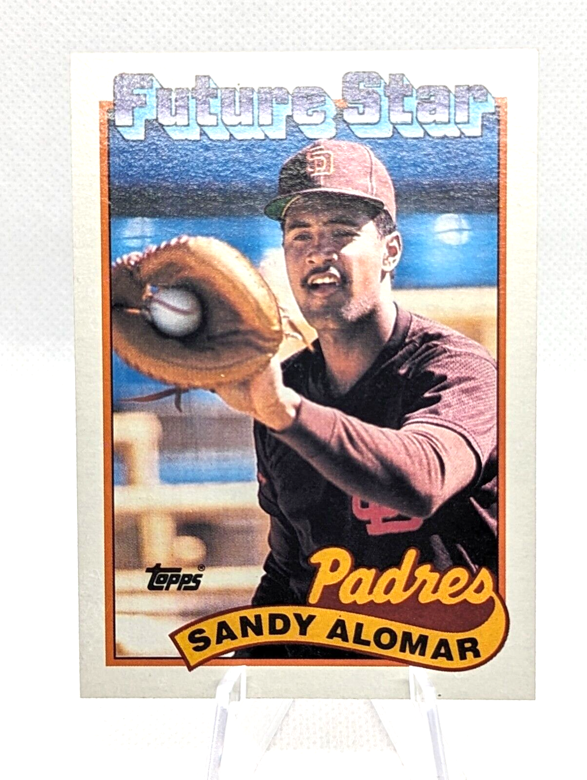 1989 Topps #648 Sandy Alomar FUTURE STAR Rookie RC Padres Baseball Card
