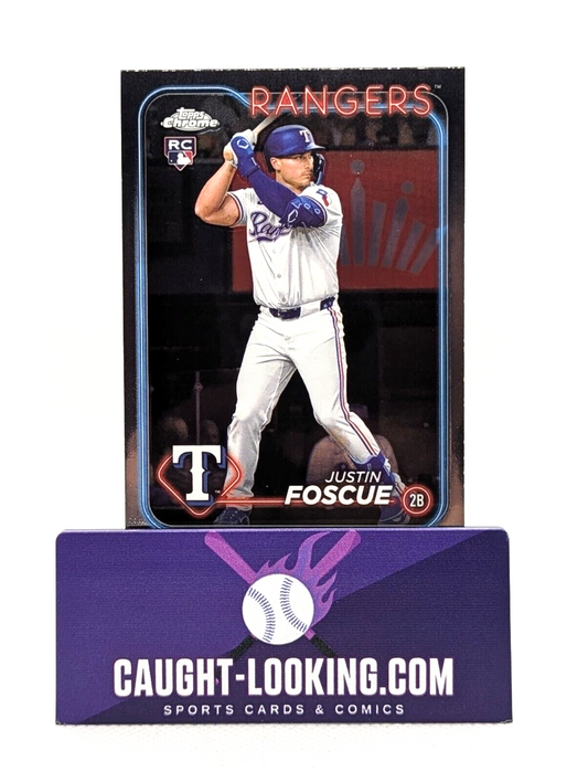 Justin Foscue  - 2024 Topps Chrome Update Series #USC179 RC Rangers Rookie